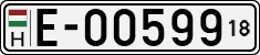 license plates of Hungary, Temporary (1990)