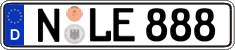 German license plate, Regular plates