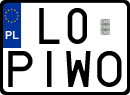 License plates of Poland, Vanity Plates