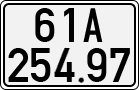 License plate of Vietnam, Cars