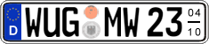 German license plate, Seasonal plates