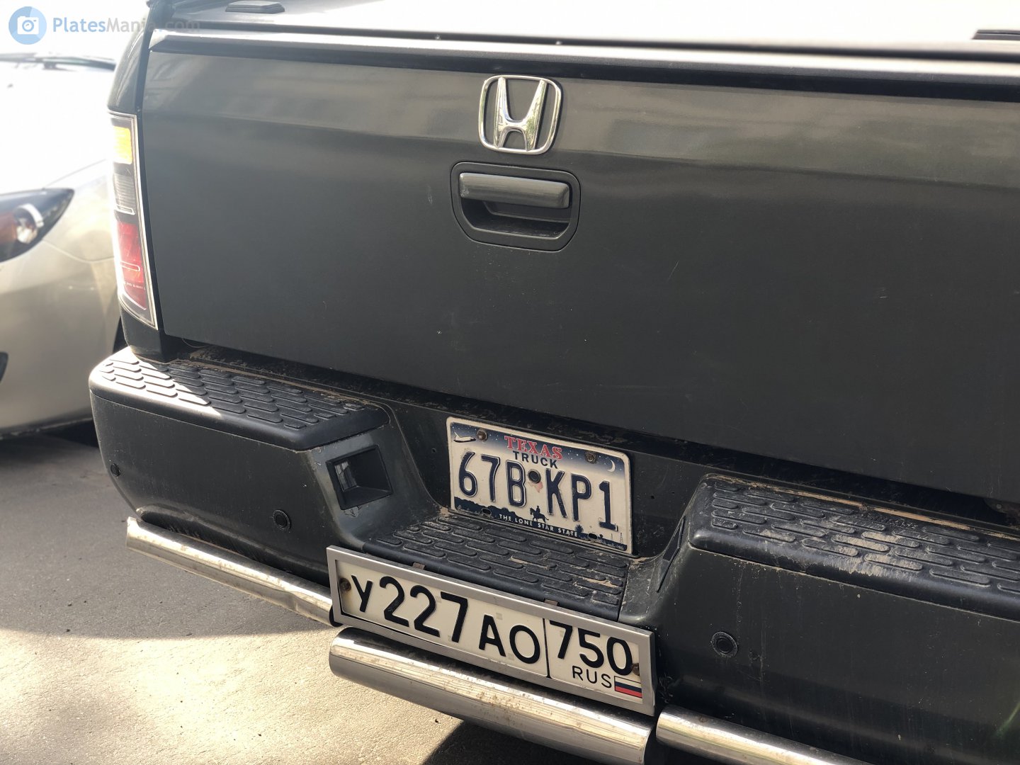 67B-KP1, License plate without vehicle 