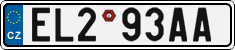 License plate of the Czech Republic, Electric vehicles
