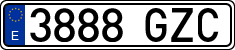 License plates of Spain, Ordinary (2000)