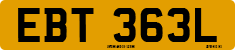 License plate of the United Kingdom, 1963 year system