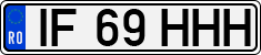 License plate of Romania, Regular plates