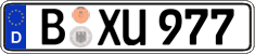 German license plate, Regular plates