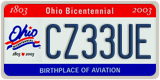 Ohio, AB12CD (Bicentennial)