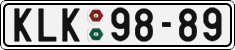 License plate of the Czech Republic, Cars (1960)