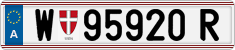 License plate of Austria, Regular plates