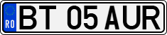 License plate of Romania, Regular plates