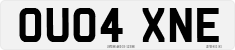 License plate of the United Kingdom, 2001 year system
