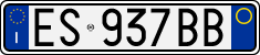 License plate of Italy, Cars (1994 year series)