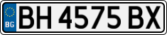 License plate of Bulgaria, Cars