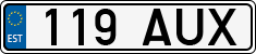 License plate of Estonia, Regular car plates