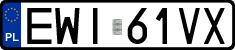 License plates of Poland, Regular car plates