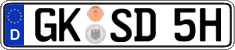German license plate, Plates for oldtimers (type 