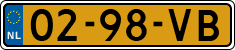 License plate of the Netherlands, Commercial Vehicles (1951-1994 system)
