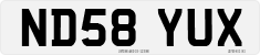 License plate of the United Kingdom, 2001 year system