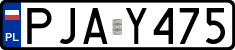 License plates of Poland, Regular car plates