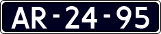 License plate of the Netherlands, Imported oldtimers (cars)