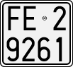 License plate of Italy, Motorcycles (1927 year series)