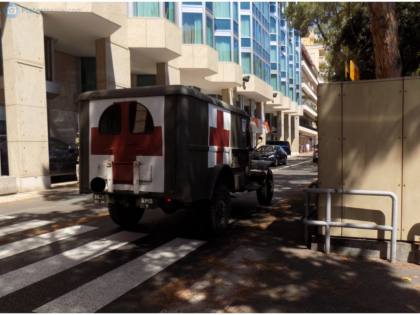 AMB9, License plate without vehicle 