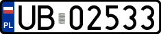 License plates of Poland, Military
