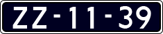 License plate of the Netherlands, Except vehicles / Oldtimers
