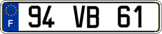 French license plate, FNI