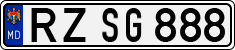 License plate of Moldova, Cars (1992)