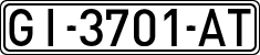 License plates of Spain, 1971 year series