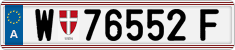 License plate of Austria, Regular plates