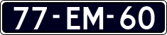 License plate of the Netherlands, Cars