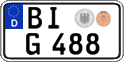 German license plate, Regular plates