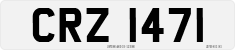 License plate of the United Kingdom, Northern Ireland (1966)