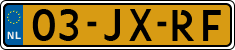 License plate of the Netherlands, Cars