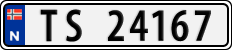 License plate of Norway, Cars
