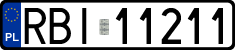 License plates of Poland, Regular car plates