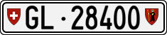 License plate of Switzerland, Cars