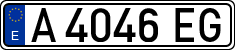 License plates of Spain, 1971 year series
