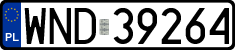 License plates of Poland, Regular car plates