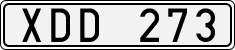 License plate of Sweden, Regular plates