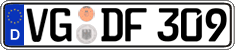 German license plate, Regular plates