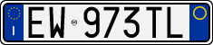 License plate of Italy, Cars (1994 year series)