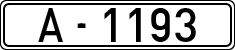 License plates of Spain, 1900 year series