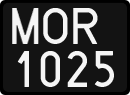 License plates of Poland, 1976 year system