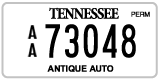 Tennessee, Antique (AA 12345)