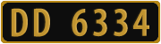 License plate of Norway, Tax-exempt vehicles
