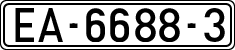 License plates of Spain, Official and military plates